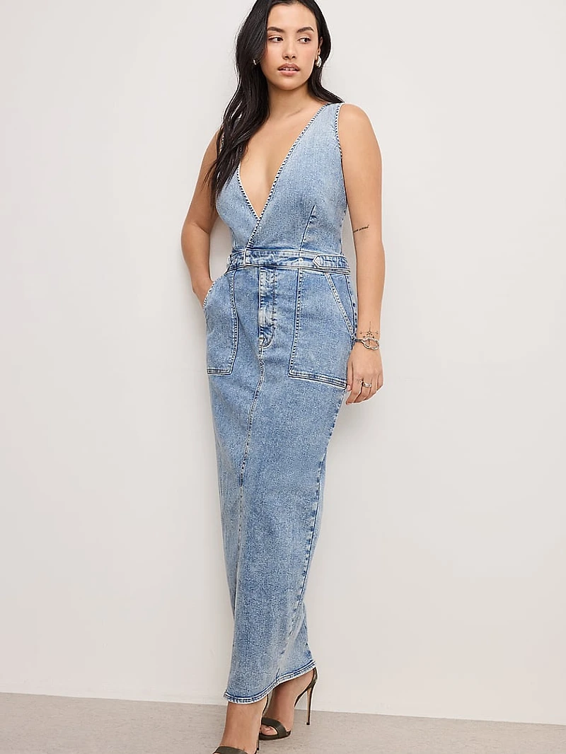 Fit for Success V-Neck Maxi Dress