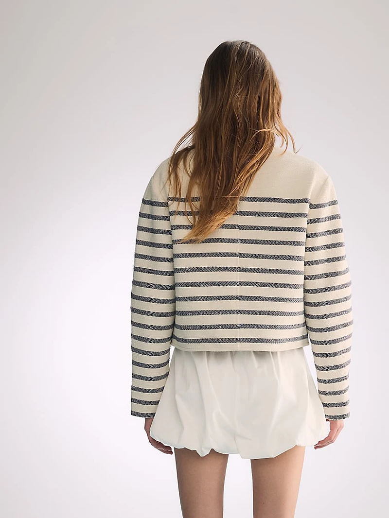 Atelier Victoria's Secret X Altuzarra Striped Cotton Jacquard Jacket
