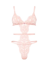 Dare to Dream Lace Strappy Triangle Teddy