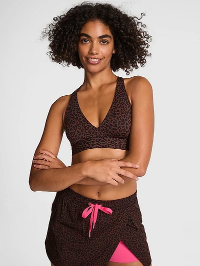 Relay Strappy Plunge Sports Bra
