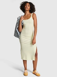 All-Day Soft Rib Bodycon Midi Dress