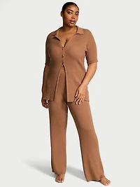 Luxe Ribbed Knit Flyaway Cardigan