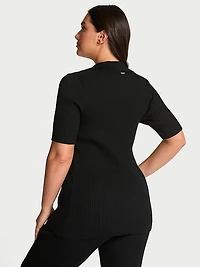 Luxe Ribbed Knit Flyaway Cardigan