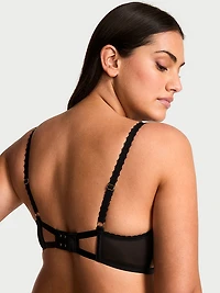 Geo Daisy Lace Unlined Low-Cut Demi Bra