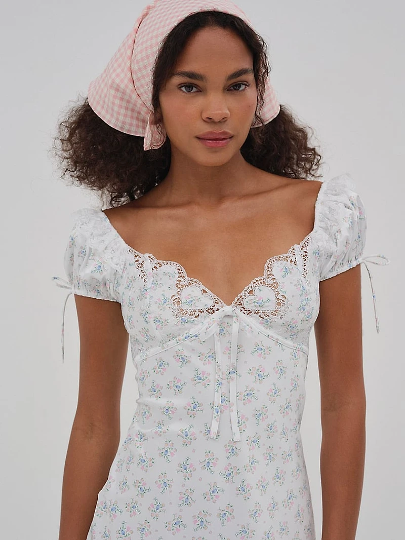 Sweet Escape Eyelet Slip Dress