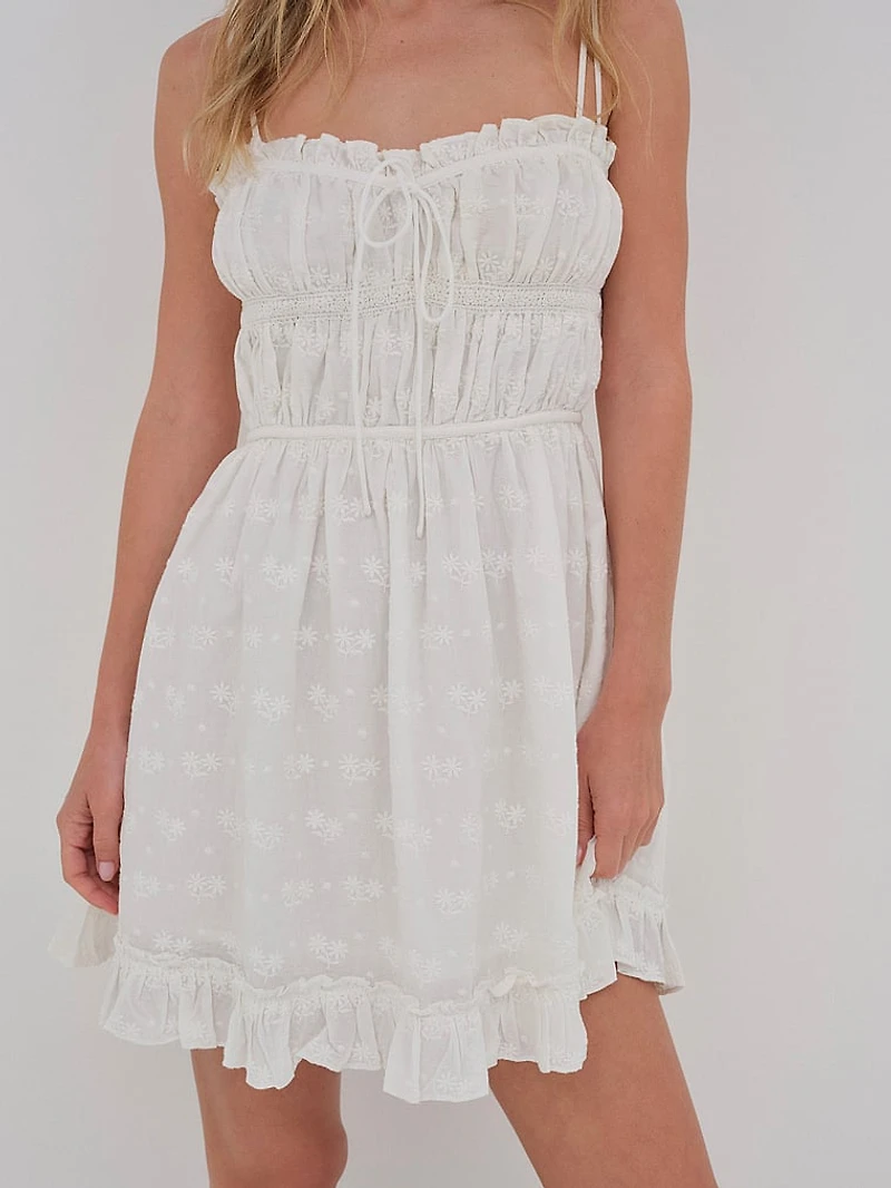Edie Eyelet Slip Dress