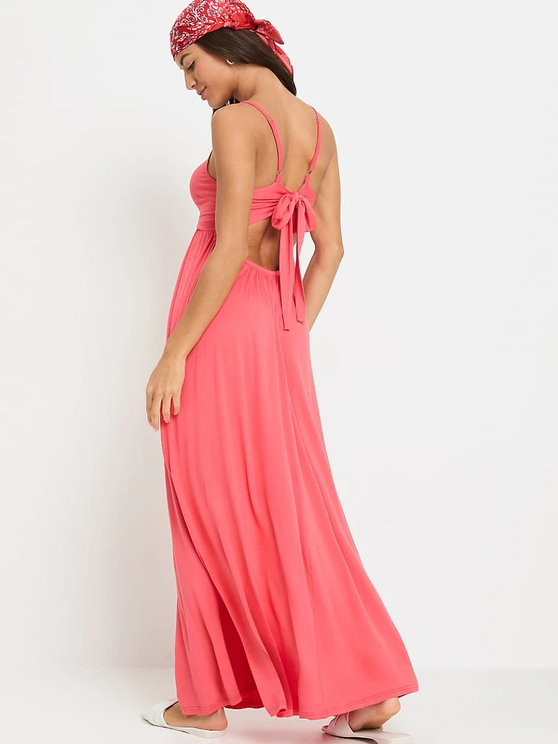 Tie-Back Maxi Dress