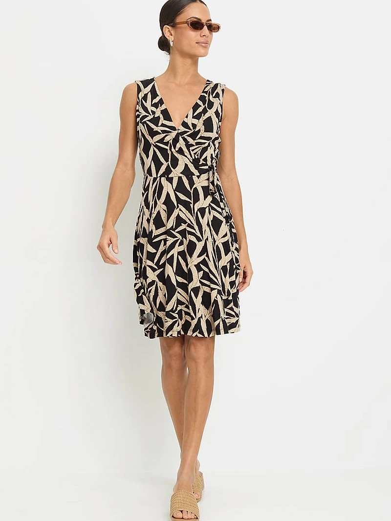 Wrap V-Neck Dress