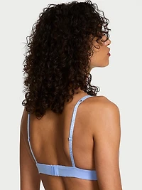Cotton Logo Hardware Wireless Plunge Bralette