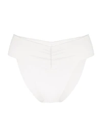 Essential Cinched High-Waist Bikini Bottom