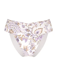 Essential Cinched High-Waist Bikini Bottom