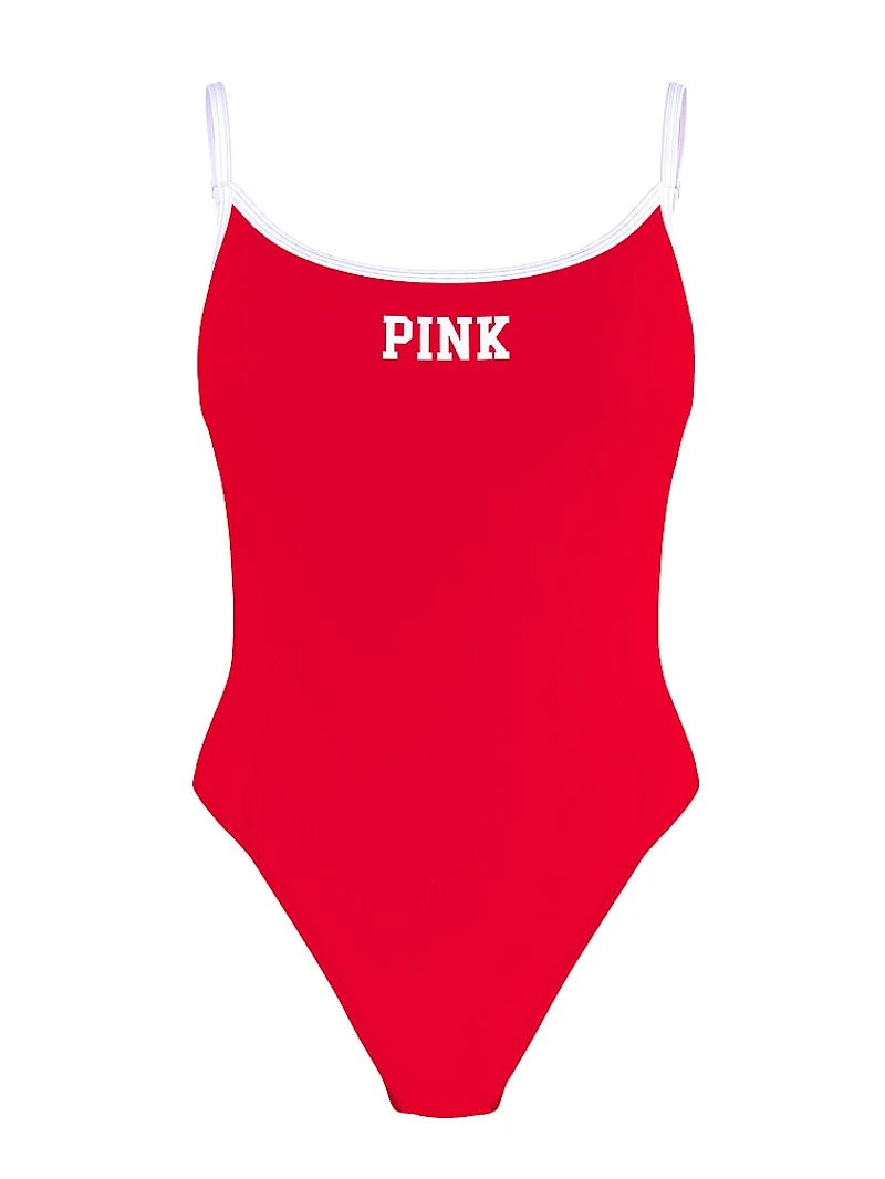 Low-Back One-Piece Swimsuit