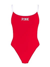 Low-Back One-Piece Swimsuit