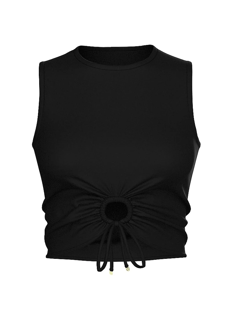 Beachwear Swim Tie-Front Tank Top