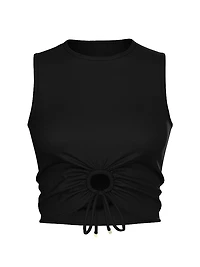 Beachwear Swim Tie-Front Tank Top