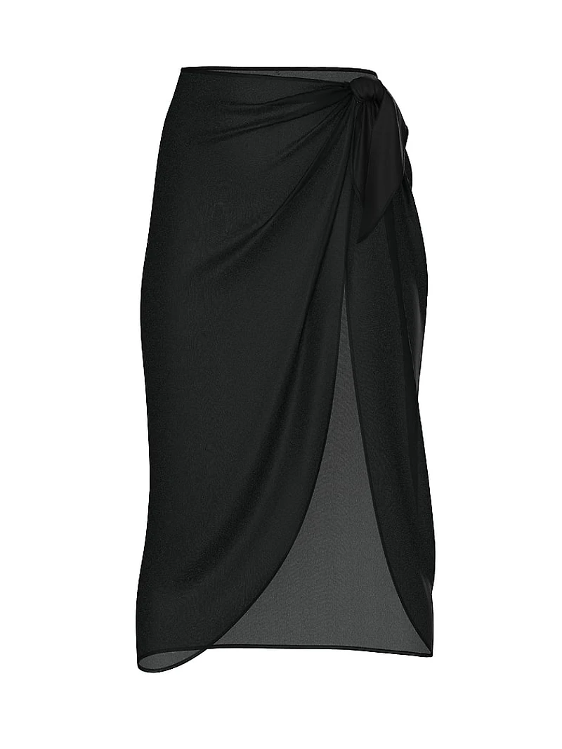 Beachwear Sheer Crinkle Midi Sarong