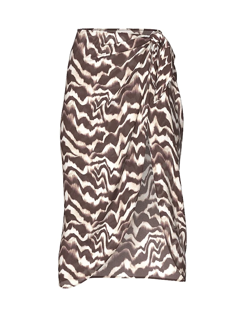 Beachwear Sheer Crinkle Midi Sarong