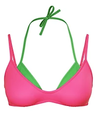 Layered Scoop Bikini Top