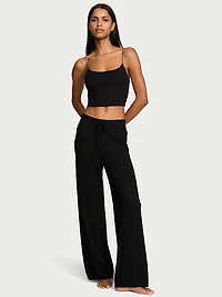 Luxe Crème Knit Lounge Pants