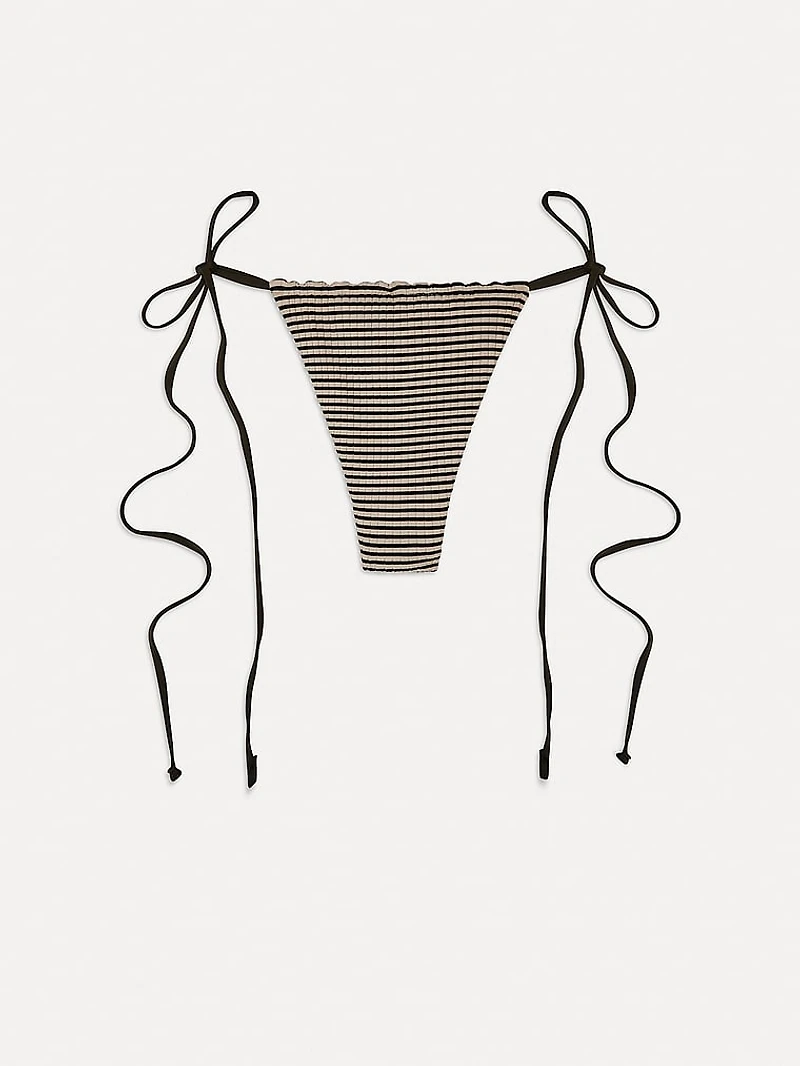 Tia Striped Rib Bikini Bottom