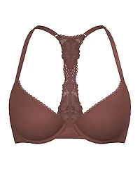 Lightly Lined Full-Coverage Lace Racerback Bra