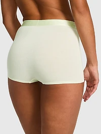 Logo Cotton High-Waist Boyshort Panty