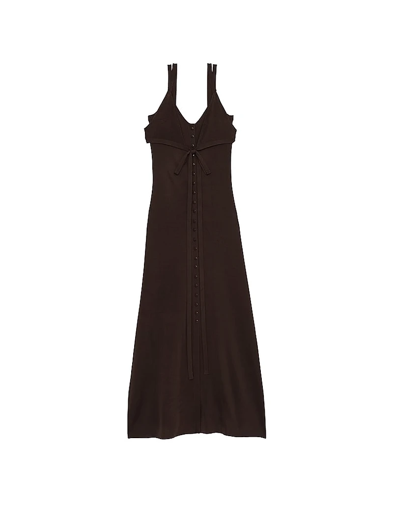 Atelier Victoria's Secret X Altuzarra Knit Button-Front Long Dress