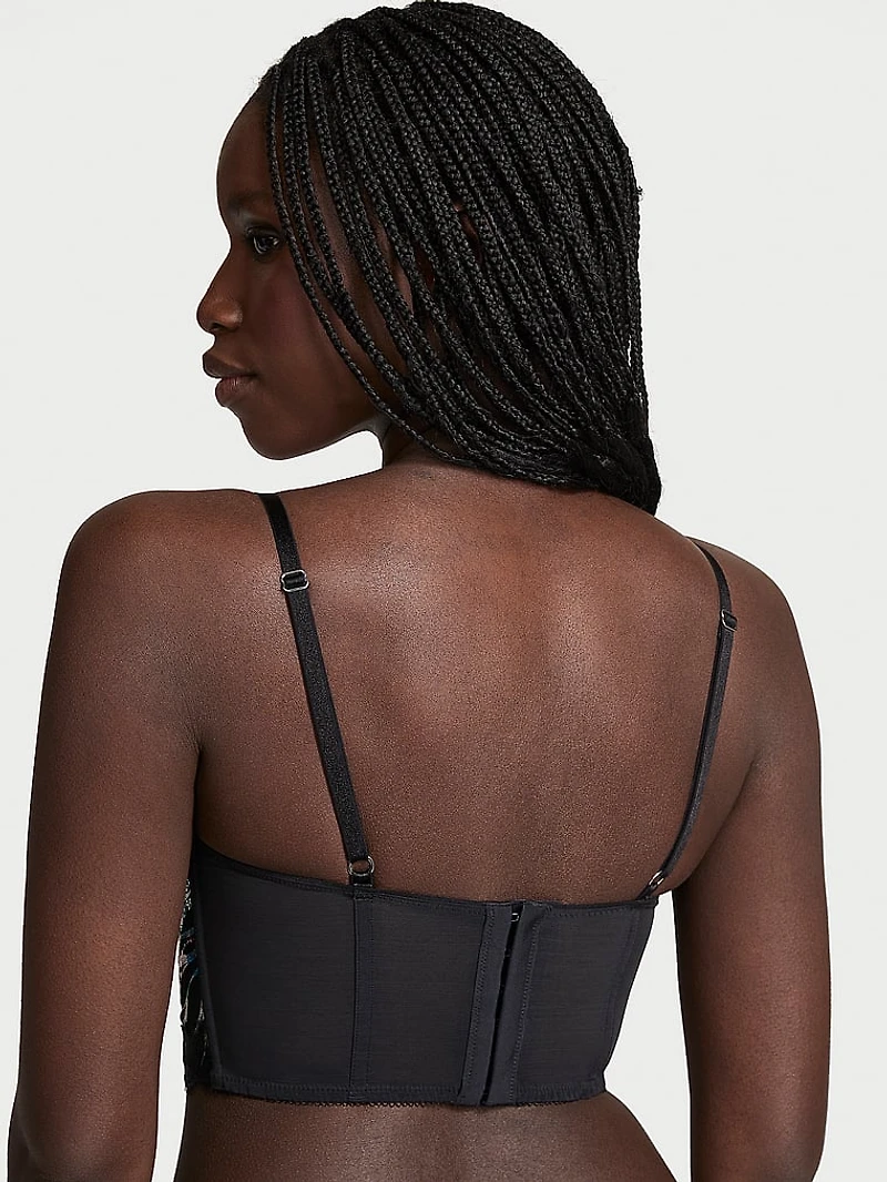 Siren Shimmer Embroidery Corset Top