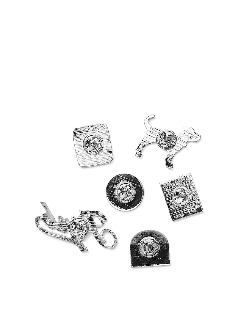 PINK 6-Piece Pin Set