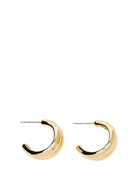 Small Gold Twisted Hoop Earrings