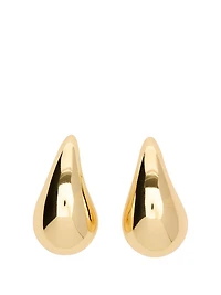 Large Gold Teardrop Earrings