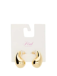 Large Gold Teardrop Earrings