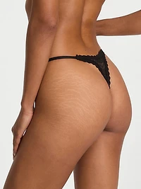 Lace Strappy-Back String Thong Panty