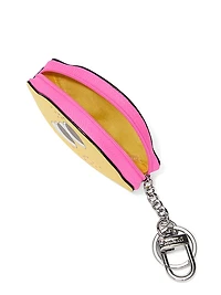 Nylon Zip Pouch Keychain Charm
