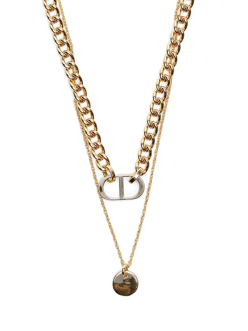 Gold 2-Piece Layered Necklace Set