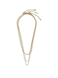 Gold 3-Piece Layered Chain Necklace Set