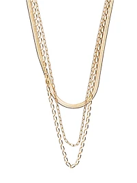 Gold 3-Piece Layered Chain Necklace Set