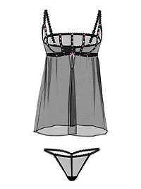 Dark Blossom Babydoll Set