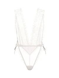 Dare to Dream Lace Sheer High-Leg Teddy