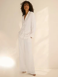 Luxe Satin Double-Breasted Long Pajama Set