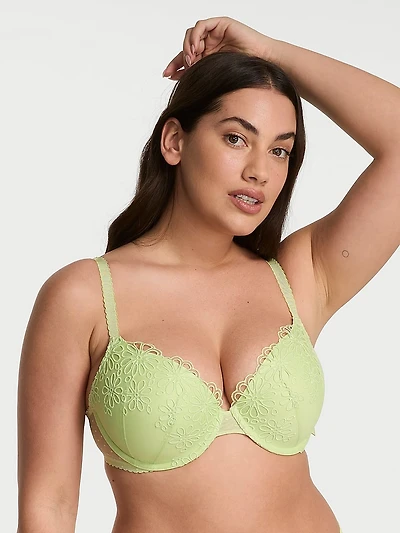 Sexy Tee Posey Lace Lightly Lined Demi Bra