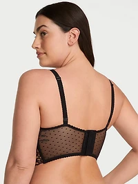 Sexy Tee Daisy Eyelet Wireless Push-Up Bra Top