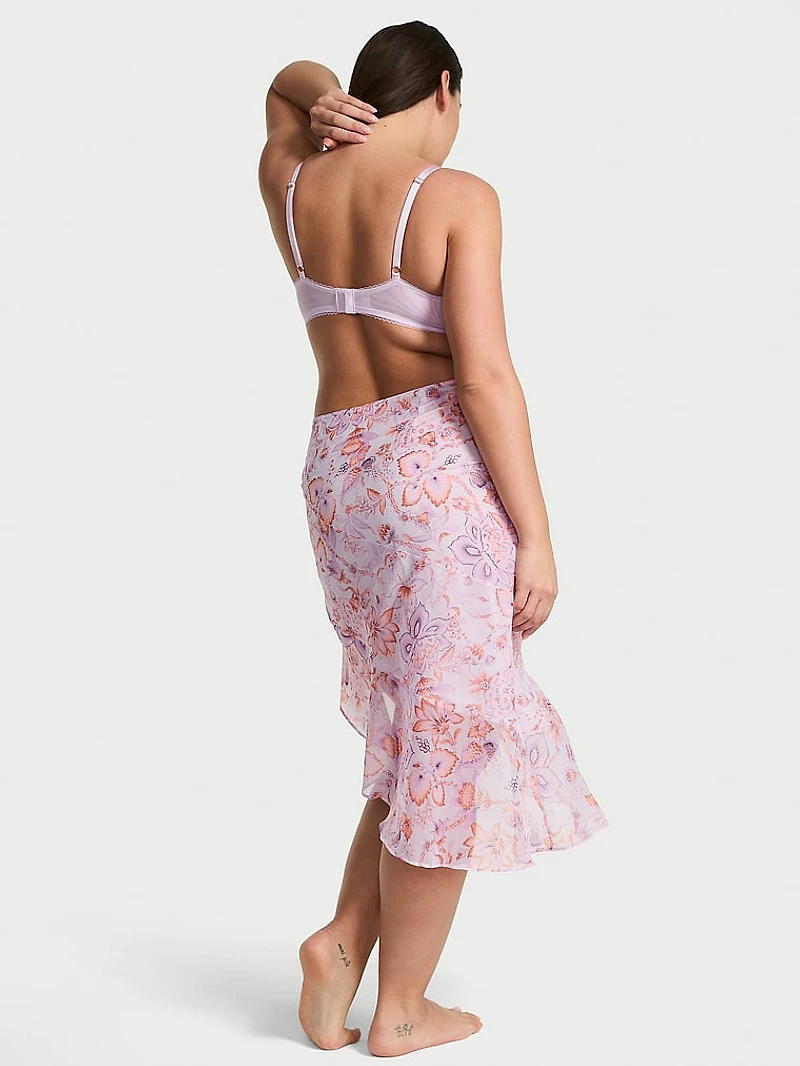 Vintage Blossom Chiffon Handkerchief Skirt