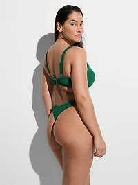 Crinkle Scoop Underwire Bikini Top