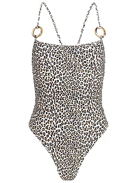 Orb "C" Print One-Piece Swimsuit