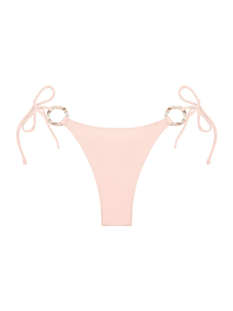 Orb Seersucker Praia Bikini Bottom