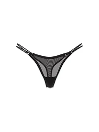 Logo Cotton Shimmer Micro Thong Panty