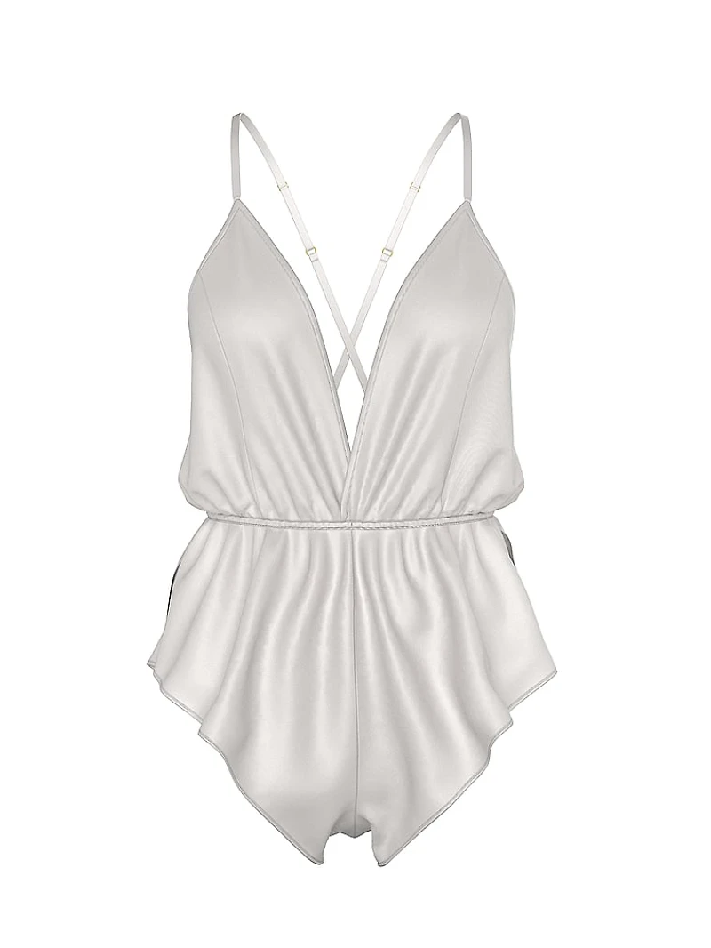 Satin Flutter Romper