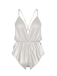 Satin Flutter Romper