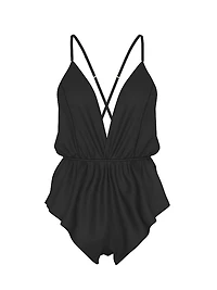 Satin Flutter Romper